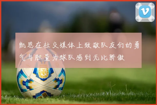 凯恩在社交媒体上致敬队友们的勇气与胆量为球队感到无比骄傲